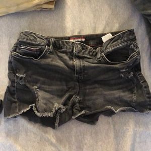black tommy hilfiger shorts , size 6